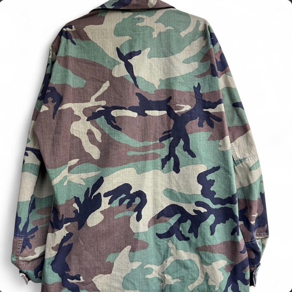 90s US Army Tactical Combat Woodland BDU Streetwear Jacket Sergeant Rakkasans XL - Picture 3 of 13